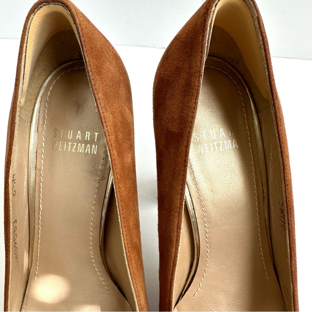 Stuart Weitzman Strongswoon Suede Platform Pump 6… - image 7